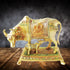 Brass Cow With Calf Statue 2.98kg